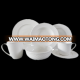 High quality custom embossed luxury dinner set